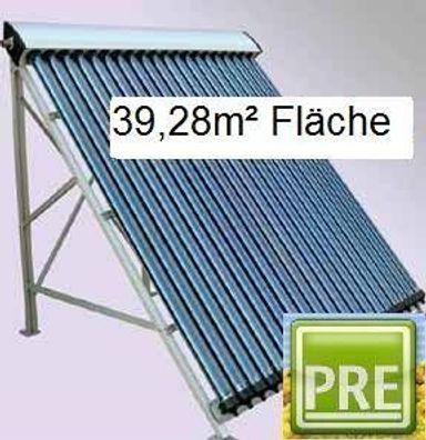 Solar Anlage 39,28m² Flachdach für Kombispeicher Pufferspeicher. P R E René Schreiber