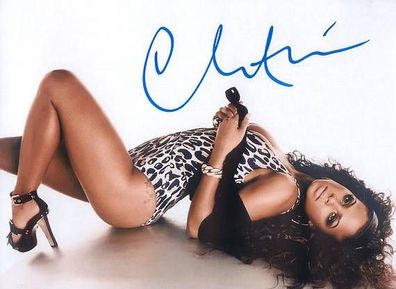 SEXY Original Autogramm Christina MILIAN auf Großfoto (COA)