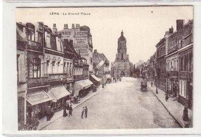 35274 Ak Lens France La Grand Place um 1915