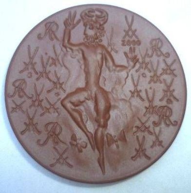 Meissen Porzellan Medaille Tag der offenen Tür 2000