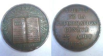 Bronze Medaille 3. Jubilé de la Reformation Genève 1835