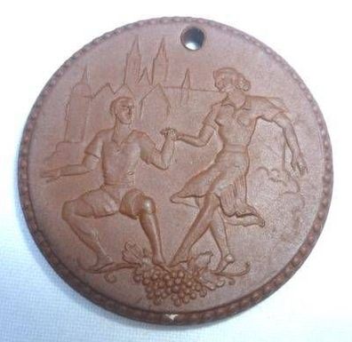 Meissen Porzellan Medaille Weinfest Meissen 1953