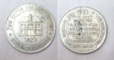 seltene Aluminium Medaille Leipzig Schönefeld 1925