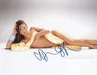 SEXY Original Autogramm DEVON AOKI auf Großfoto (COA)