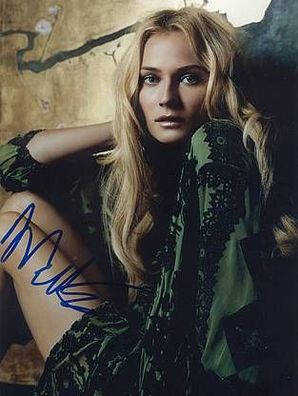 Original Autogramm DIANE KRUGER auf Großfoto (COA)