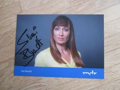 MDR Fernsehmoderatorin Susi Brandt - handsigniertes Autogramm!!!