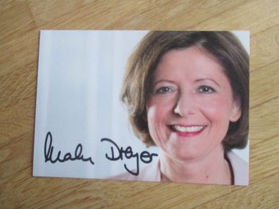 Rheinland-Pfalz Ministerpräsidentin Malu Dreyer - handsigniertes Autogramm!!!