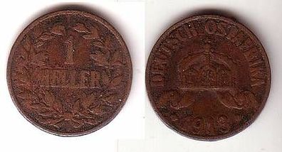 1 Heller Kupfer Münze Deutsch Ost Afrika 1913 A