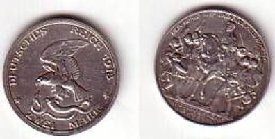 2 Mark Silbermünze Preussen Befreiungskriege 1913 M
