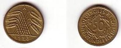 50 Rentenpfennig Münze Weimarer Republik 1923 A