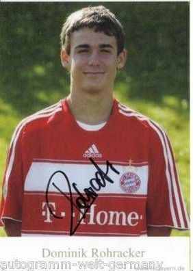 Dominik Rohracker Bayern München II 2008-09 Autogrammkarte Original Signiert