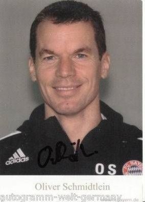 Oliver Schmidtlein Bayern München 2008-09 Autogrammkarte Original Signiert