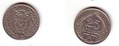 25 Pfennig Nickel Münze 1909 A Jäger 18
