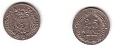 25 Pfennig Nickel Münze 1910 E Jäger 18