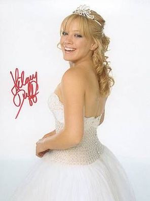 Original Autogramm HILARY DUFF Cinderella Story (Großfoto)