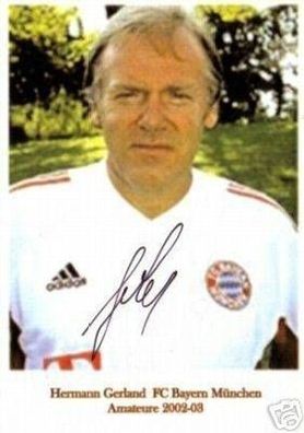 Hermann Gerland Bayern München-Amateure 2002-03 Autogrammkarte