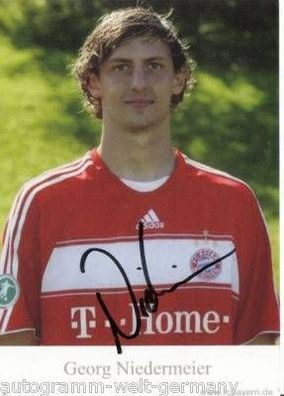 Georg Niedermeier Bayern München II 2008-09 Autogrammkarte Original Signiert