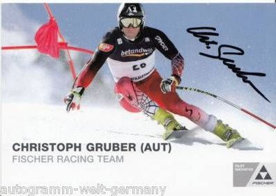 Christoph Gruber Autogrammkarte Original Signiert + A14154