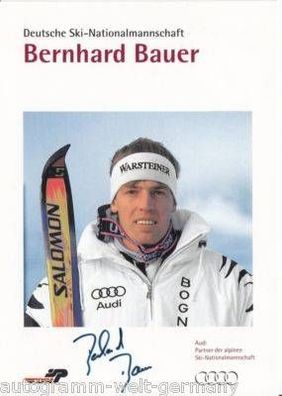 Bernhard Bauer Autogrammkarte Original Signiert + A14182