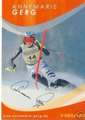 Annemarie Gerg Ski Alpine Orig Signiert Autogrammkarte + 55254