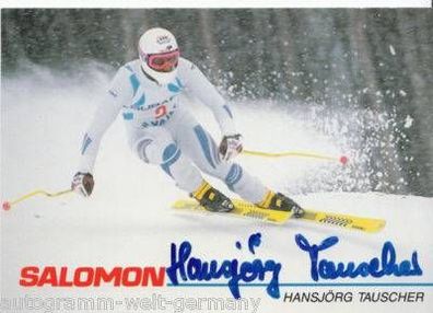 Hansjörg Tauscher TOP AK 80er Jahre Original Signiert Weltmeister 1989 + A14547