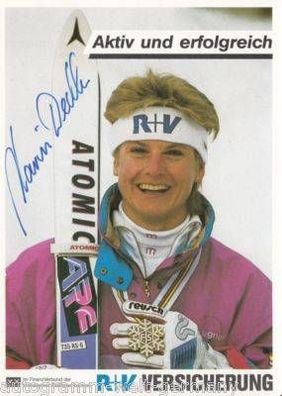 Karin Dedler Autogrammkarte 90er Jahre Original Signiert 3. WM 1989 + A14390