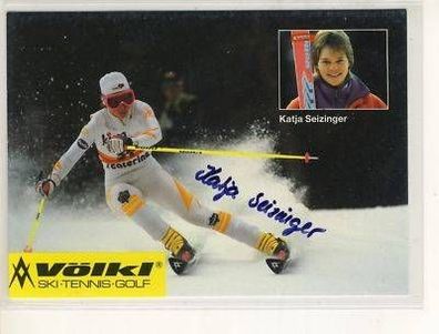 Katja Seizinger AK 90er Jahre Original Signiert + A 3023