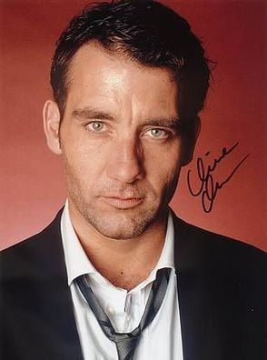 Original Autogramm CLIVE OWEN auf Großfoto