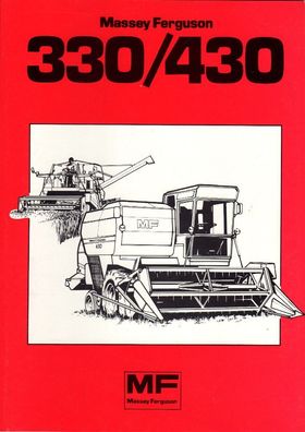 Originale Ungebrauchte Broschüre Massey Ferguson Mähdrescher MF 330 und MF440
