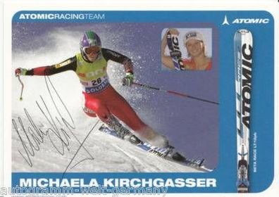 Michaela Kirchgasser Autogrammkarte Original Signiert Weltmeisterin 2007 + A14202