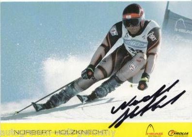 Norbert Holzknecht Autogrammkarte 90er Jahre Original Signiert + A14439