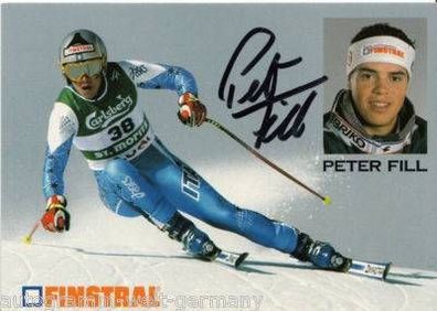 Peter Fill Autogrammkarte 90er Jahre Original Signiert 2. WM 2009 + A14443