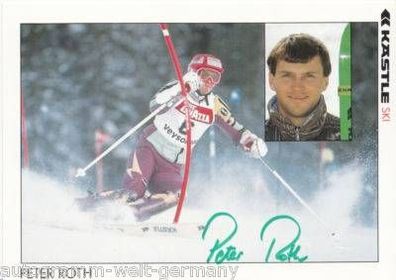 Peter Roth Autogrammkarte 90er Jahre Original Signiert + A14429