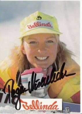 Regina Mösenlechner Autogrammkarte 90er Jahre Original Signiert + A14376