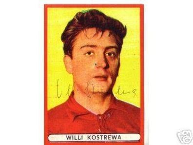 1 FC Kaiserslautern 60er Jahre + Willi Kostrewa+ Original Signiert