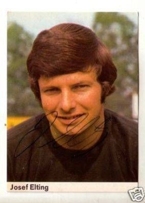 Josef Elting 1. FC Kaiserslautern 1972-73 Bergmann SB Sign