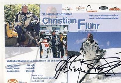 Christian Flühr Autogrammkarte Original Signiert + A 10289