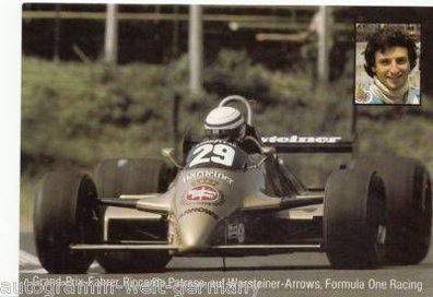 Riccardo Patrese Autogrammkarte 80er Jahre Orig. Signiert Formel 1 + A 15465