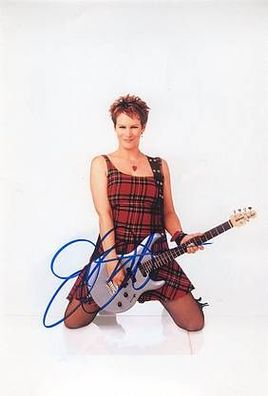 Original Autogramm JAMIE LEE CURTIS auf Großfoto (COA)
