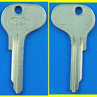 Schlüsselrohling Börkey 716 für verschiedene AKS, Kolb, Sperrkolb / VW