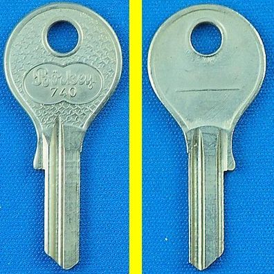 Schlüsselrohling Börkey 740 für verschiedene Baisch, Dom, Ideal, Wasco