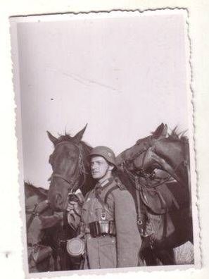 49483 Foto Wehrmacht Reiter bei einer Übung 2. Weltkrieg