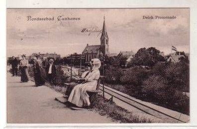 48661 Ak Nordseebad Cuxhaven Deich Promenade 1909