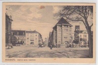 46857 Feldpost Ak Augsburg Partie beim Theater 1914