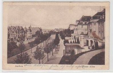 01059 Feldpost Ak Aachen Nizza Allee 1916