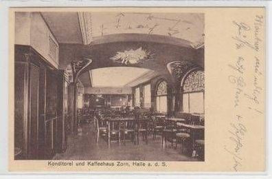 10590 Ak Halle a.d.S. Konditorei & Kaffeehaus Zorn 1931