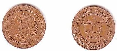1 Pesa Kupfer Münze Deutsch Ostafrika 1890