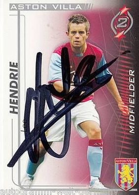 Lee Hendrie Aston Villa SB 2005-06 Original Signiert
