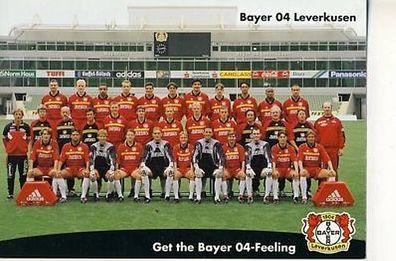 Bayer Leverkusen Orig. Mannschaftskarte 1998-99 + A 640