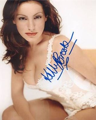 SEXY Original Autogramm KELLY BROOK auf Großfoto